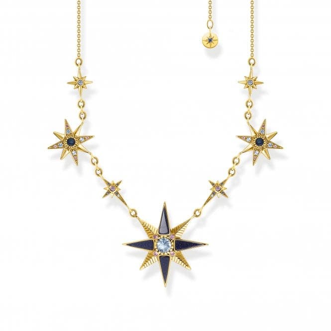 Sterling Silver Gold Plated Magic Stars Necklace KE2118 - 963 - 7 - L45VThomas Sabo Sterling SilverKE2118 - 963 - 7 - L45V