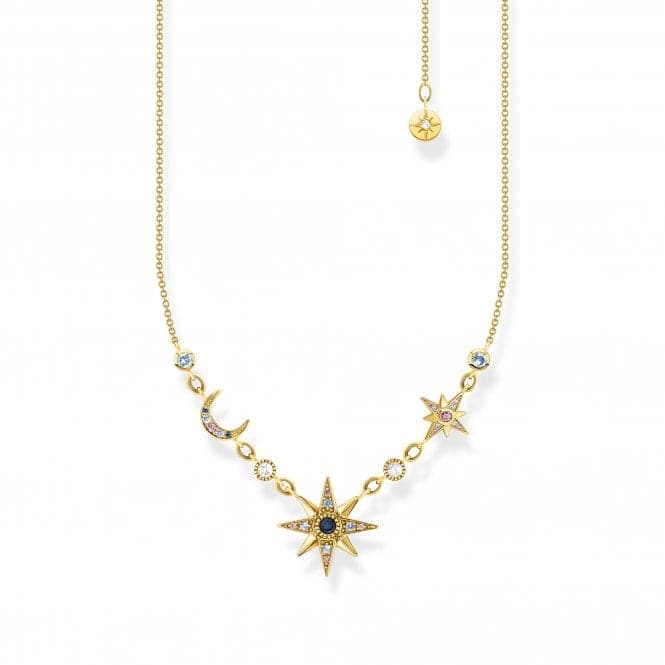 Sterling Silver Gold Plated Magic Stars Necklace KE2119 - 959 - 7 - L45VThomas Sabo Sterling SilverKE2119 - 959 - 7 - L45V