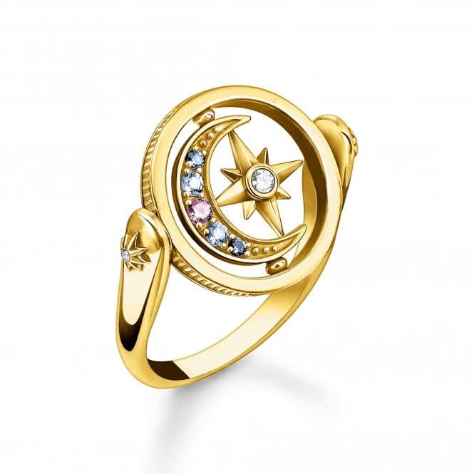 Sterling Silver Gold Plated Magic Stars Ring TR2377 - 959 - 7Thomas Sabo Sterling SilverTR2377 - 959 - 7 - 48