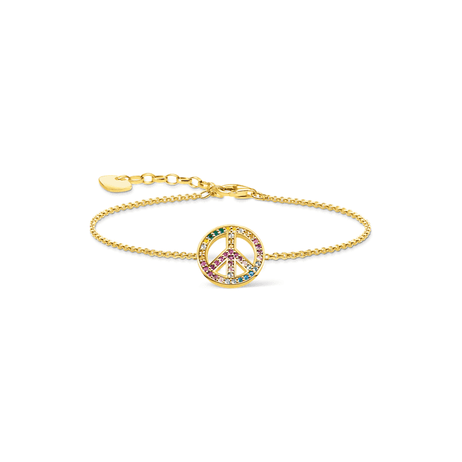Sterling Silver Gold Plated Multicoloured Bracelet A2071 - 996 - 7Thomas Sabo Sterling SilverA2071 - 996 - 7