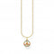 Sterling Silver Gold Plated Multicoloured Peace Necklace KE2175 - 488 - 7 - L45VThomas Sabo Charm Club CharmingKE2175 - 488 - 7
