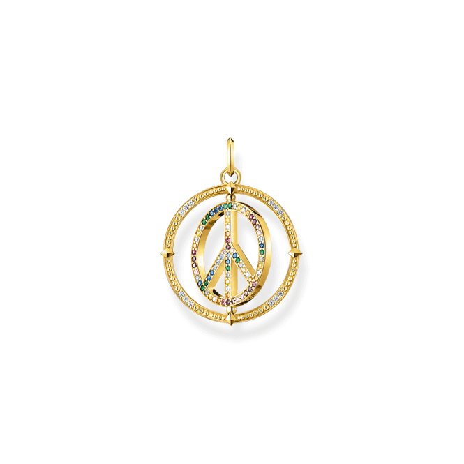 Sterling Silver Gold Plated Multicoloured Pendant PE941 - 996 - 7Thomas Sabo Sterling SilverPE941 - 996 - 7