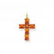 Sterling Silver Gold Plated Orange Stones Cross Pendant PE890 - 971 - 8Thomas Sabo Sterling SilverPE890 - 971 - 8