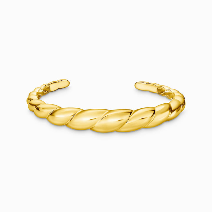 Sterling Silver Gold Plated Organic Shaped Bangle AR119 - 413 - 39Thomas Sabo Sterling SilverAR119 - 413 - 39 - L16