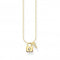 Sterling Silver Gold Plated Padlock Necklace KE2122 - 414 - 14 - L45VThomas Sabo Charm Club CharmingKE2122 - 414 - 14 - L45V