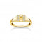 Sterling Silver Gold Plated Padlock Ring TR2372 - 414 - 14Thomas Sabo Charm Club CharmingTR2372 - 414 - 14 - 48