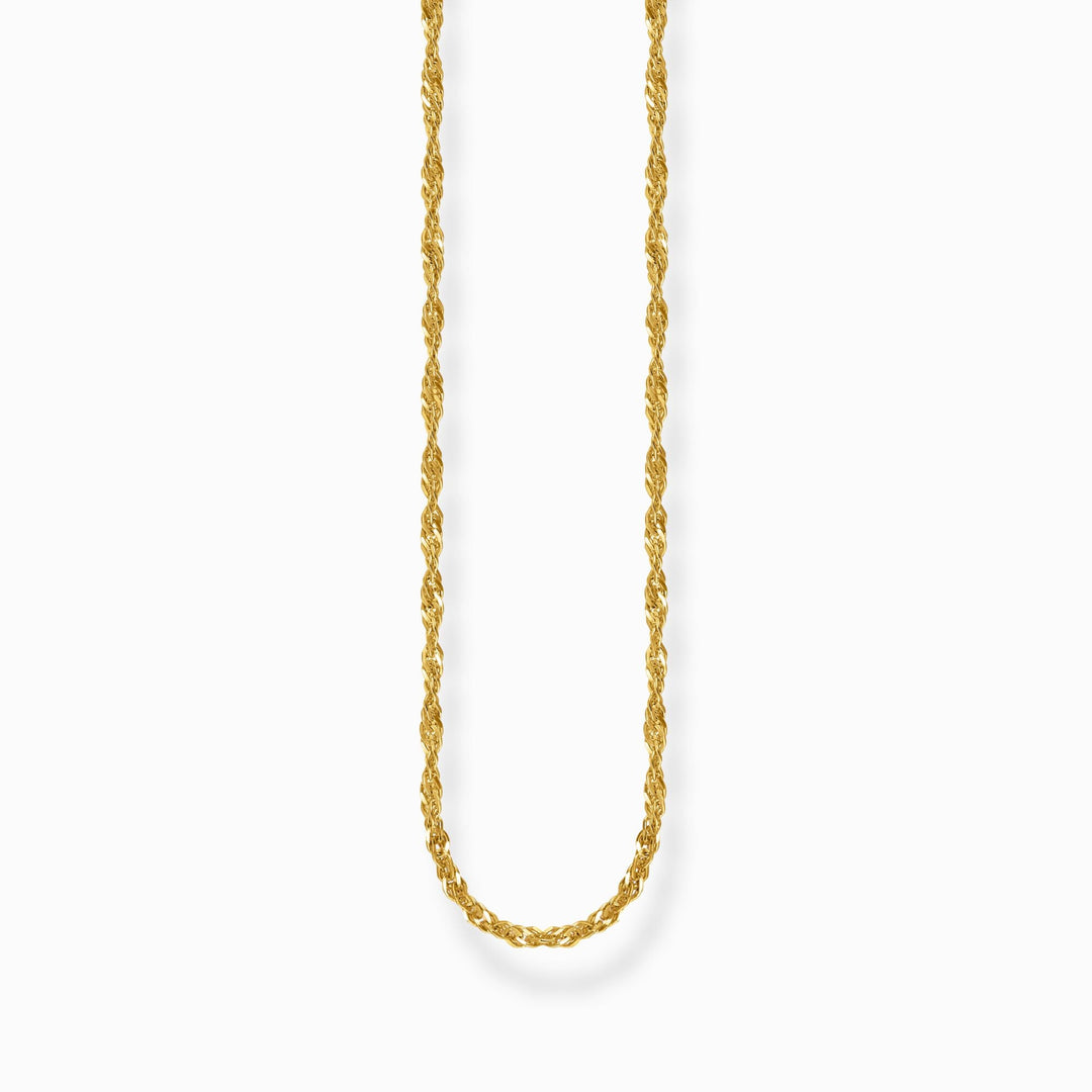 Sterling Silver Gold Plated Singaporean Necklace KE2284 - 413 - 39Thomas Sabo Sterling SilverKE2284 - 413 - 39 - L45V