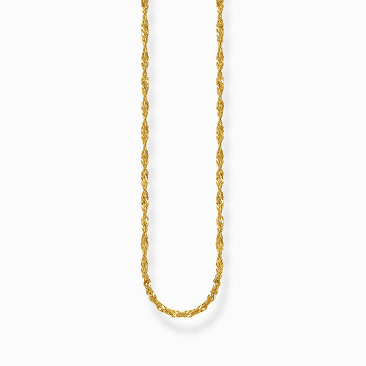 Sterling Silver Gold Plated Singaporean Necklace KE2284 - 413 - 39Thomas Sabo Sterling SilverKE2284 - 413 - 39 - L45V