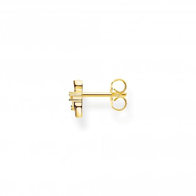 Sterling Silver Gold Plated Single Ear Stud H2222 - 414 - 14Thomas Sabo Charm Club CharmingH2222 - 414 - 14