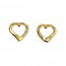 Sterling Silver Gold Plated Sml Open Heart Stud Earrings E5860BeginningsE5860