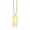 Sterling Silver Gold Plated Tag Necklace KE2141 - 413 - 39 - L45VThomas Sabo Sterling SilverKE2141 - 413 - 39 - L45V