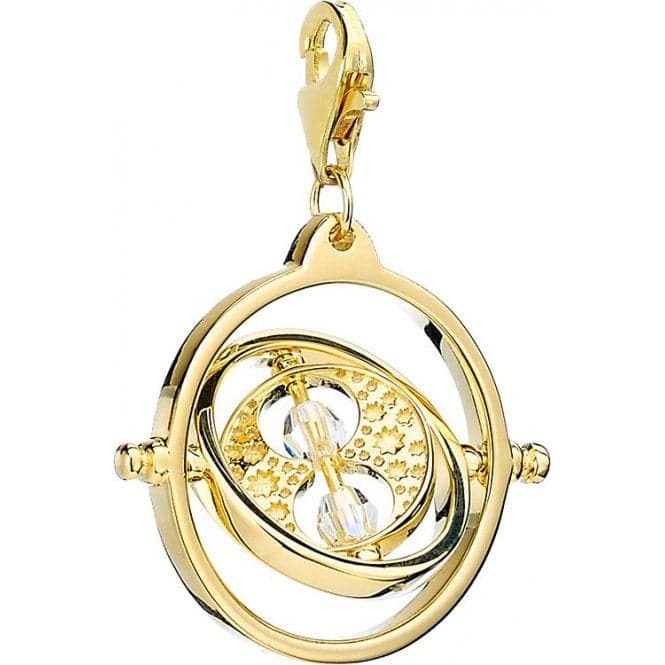 Sterling Silver gold plated Time Turner Clip on Charm with Crystals ElementsHarry PotterHPSC021 - G