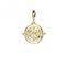 Sterling Silver Gold Plated Time Turner Slider Charm with Crystal ElementsHarry PotterHPSC021 - SCG