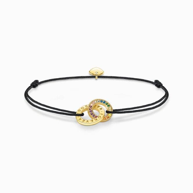 Sterling Silver Gold Plated Together Colourful Stones Bracelet A2085 - 996 - 7Thomas Sabo Sterling SilverA2085 - 996 - 7