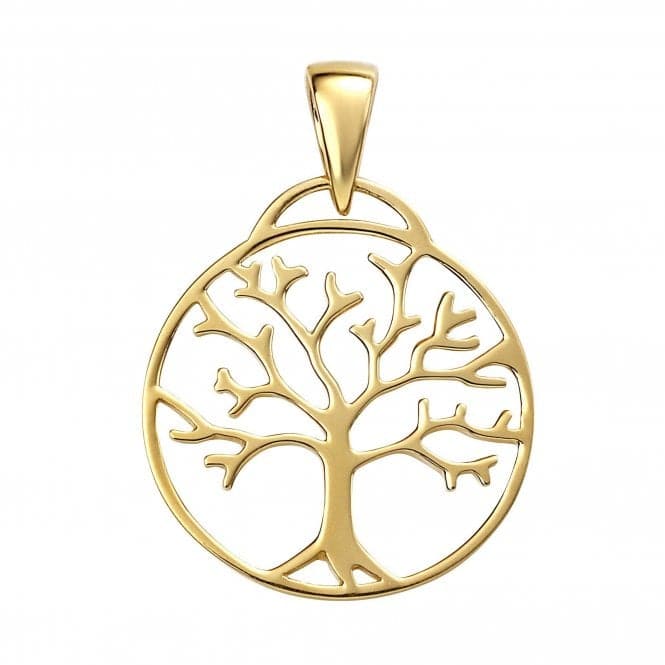 Sterling Silver Gold Plated Tree Of Life Pendant P4867BeginningsP4867