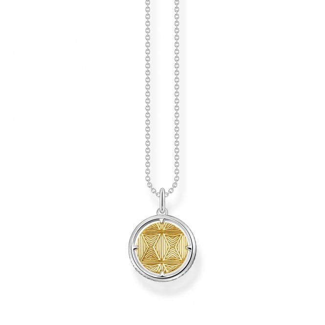 Sterling Silver Gold Plated Tree Of Love Necklace KE2137 - 849 - 7 - L45VThomas Sabo Sterling SilverKE2137 - 849 - 7 - L45V