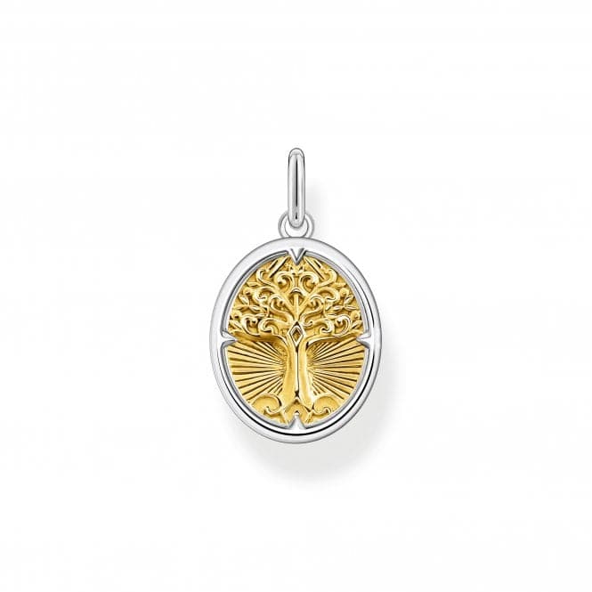 Sterling Silver Gold Plated Tree Of Love Pendant PE928 - 966 - 7Thomas Sabo Sterling SilverPE928 - 966 - 7