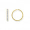 Sterling Silver Gold Plated White Pavé Stones Earrings CR671 - 414 - 14Thomas Sabo Sterling SilverCR671 - 414 - 14