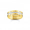 Sterling Silver Gold Plated White Pavé Stones Ring TR2361 - 414 - 14Thomas Sabo Sterling SilverTR2361 - 414 - 14 - 48