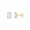 Sterling Silver Gold Plated White Stone Earrings H2201 - 414 - 14Thomas Sabo Sterling SilverH2201 - 414 - 14