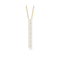 Sterling Silver Gold Plated White Stones Necklace KE2117 - 414 - 14 - L45VThomas Sabo Sterling SilverKE2117 - 414 - 14