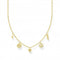 Sterling Silver Gold Plated White Symbols Necklace KE2123 - 414 - 14 - L42VThomas Sabo Charm Club CharmingKE2123 - 414 - 14 - L42V