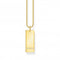Sterling Silver Gold Plated White Tag Necklace KE2135 - 414 - 14 - L45VThomas Sabo Sterling SilverKE2135 - 414 - 14 - L45V