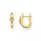 Sterling Silver Gold Plated Zirconia Star Hoop Earrings CR654 - 414 - 39Thomas Sabo Sterling SilverCR654 - 414 - 39