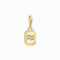 Sterling Silver Gold Plated Zirconia Zodiac Sign Aquarius Charm 2155 - 414 - 39Thomas Sabo Charm Club Charmista2155 - 414 - 39