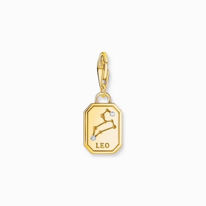 Sterling Silver Gold Plated Zirconia Zodiac Sign Leo Charm 2162 - 414 - 39Thomas Sabo Charm Club Charmista2162 - 414 - 39