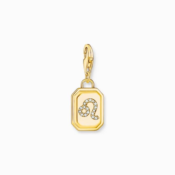 Sterling Silver Gold Plated Zirconia Zodiac Sign Leo Charm 2162 - 414 - 39Thomas Sabo Charm Club Charmista2162 - 414 - 39