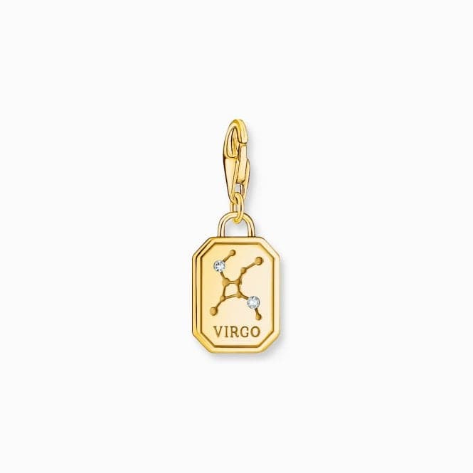 Sterling Silver Gold Plated Zirconia Zodiac Sign Virgo Charm 2161 - 414 - 39Thomas Sabo Charm Club Charmista2161 - 414 - 39