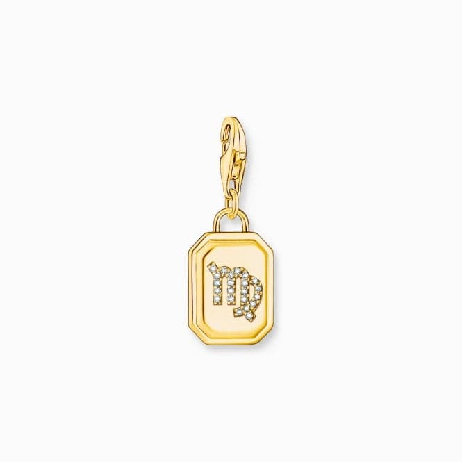 Sterling Silver Gold Plated Zirconia Zodiac Sign Virgo Charm 2161 - 414 - 39Thomas Sabo Charm Club Charmista2161 - 414 - 39