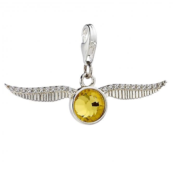 Sterling Silver Golden Snitch Clip On Charm With Claw Set CrystalsHarry PotterBHPSC004