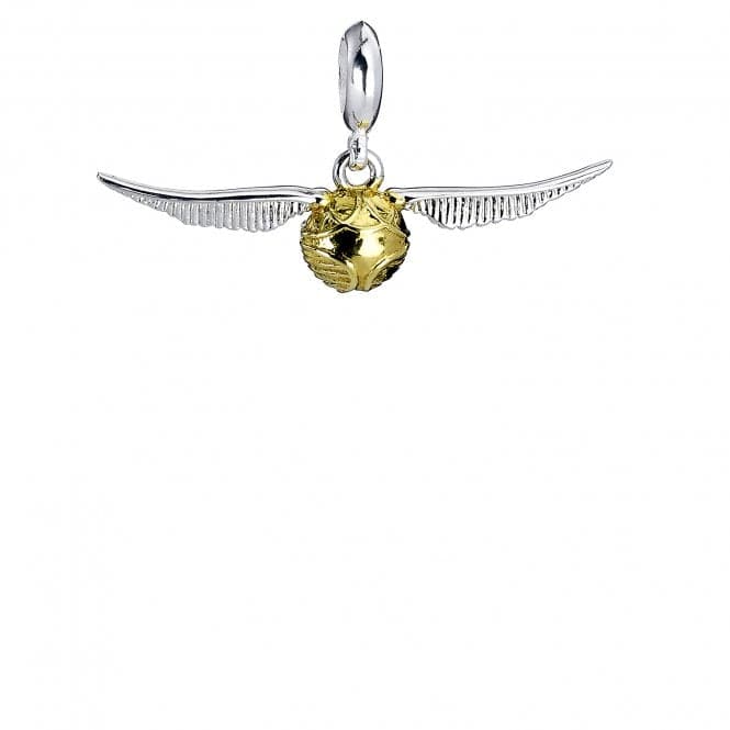 Sterling Silver Golden Snitch Slider CharmHarry PotterWB0004 - SC