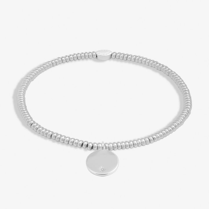 Sterling Silver Happy Birthday Cubic Zirconia Disc Bracelet JJS0060Joma JewelleryJJS0060