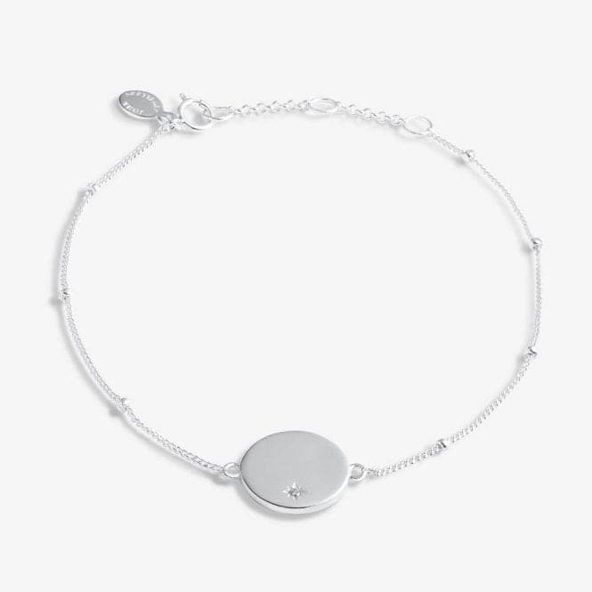 Sterling Silver Happy Birthday Disc Zirconia 16cm + 3cm Bracelet JJS0001Joma JewelleryJJS0001