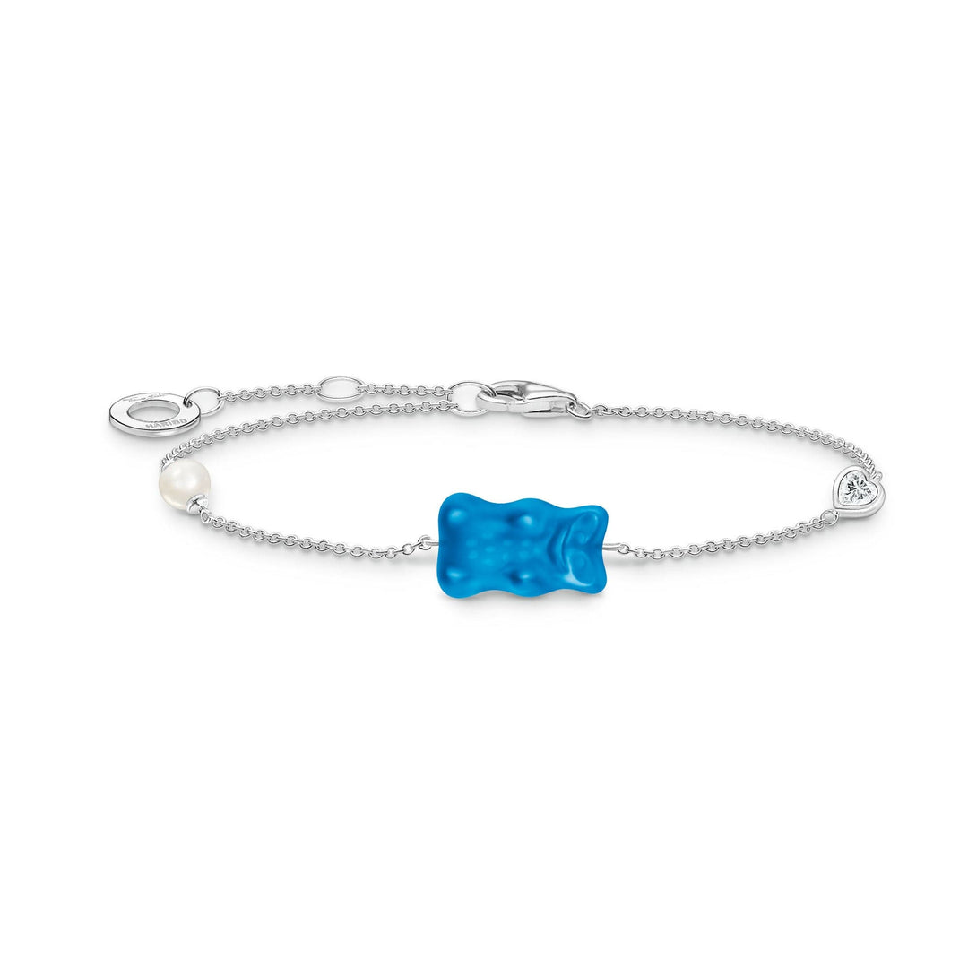 Sterling Silver HARIBO Blue Goldbears Freshwater Pearl Zirconia Bracelet A2151 - 052 - 1 - L19VThomas Sabo Sterling SilverA2151 - 052 - 1 - L19V