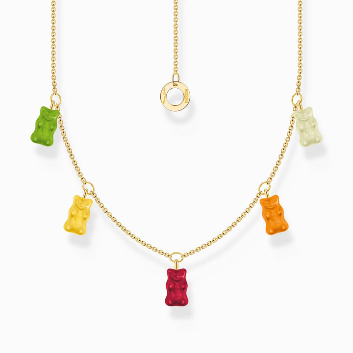 Sterling Silver HARIBO Gold Plated Colourful Goldbears Necklace KE2205 - 413 - 7 - L45VThomas Sabo Sterling SilverKE2205 - 413 - 7 - L45V