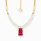 Sterling Silver HARIBO Gold Plated Freshwater Pearl Red Goldbears Necklace KE2207 - 430 - 10 - L45VThomas Sabo Sterling SilverKE2207 - 430 - 10 - L45V