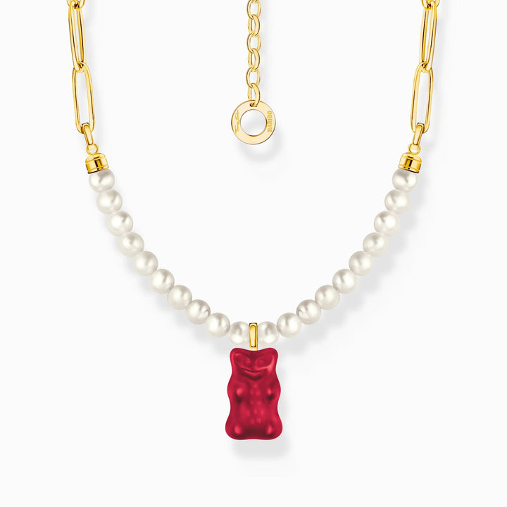 Sterling Silver HARIBO Gold Plated Freshwater Pearl Red Goldbears Necklace KE2207 - 430 - 10 - L45VThomas Sabo Sterling SilverKE2207 - 430 - 10 - L45V