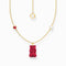 Sterling Silver HARIBO Gold Plated Red Goldbears Freshwater Pearl Necklace KE2206 - 430 - 10 - L45VThomas Sabo Sterling SilverKE2206 - 430 - 10 - L45V