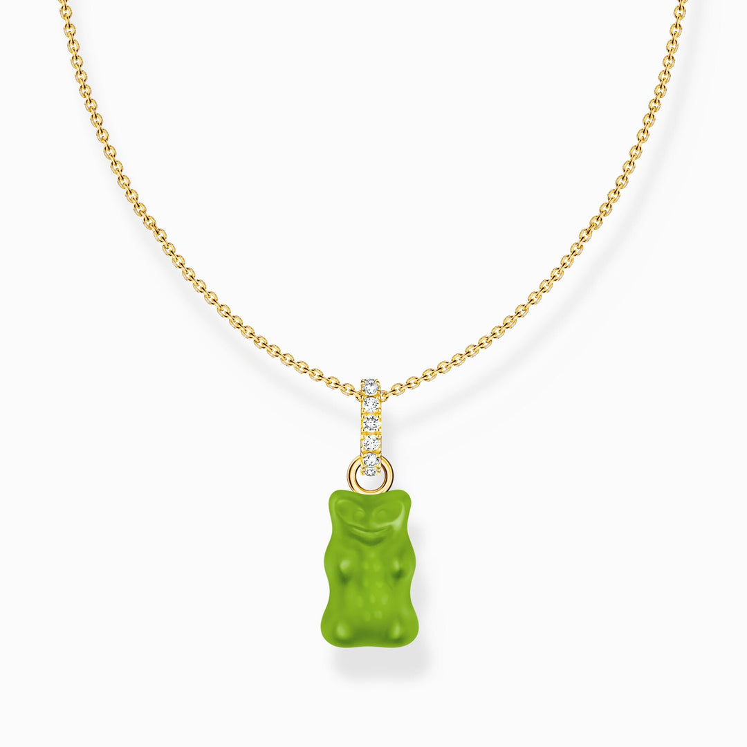 Sterling Silver HARIBO Gold Plated Zirconia Green Goldbears Necklace KE2209 - 414 - 6 - L45VThomas Sabo Sterling SilverKE2209 - 414 - 6 - L45V