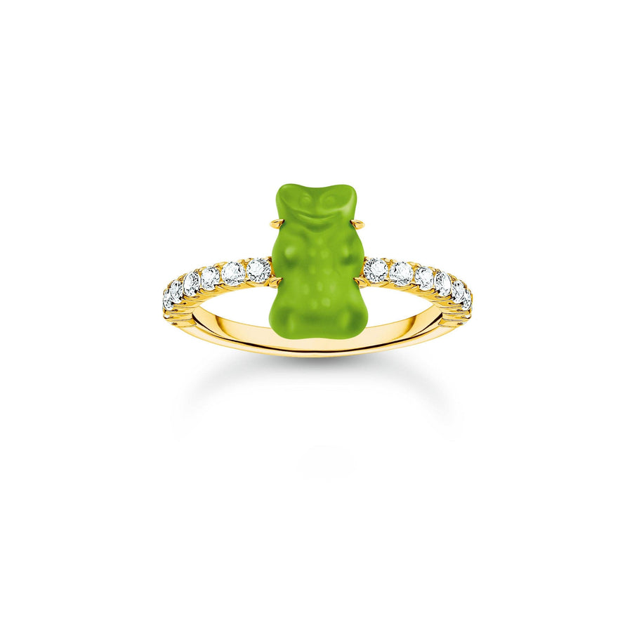 Sterling Silver HARIBO Gold Plated Zirconia Green Goldbears Ring TR2459 - 414 - 6Thomas Sabo Sterling SilverTR2459 - 414 - 6 - 50