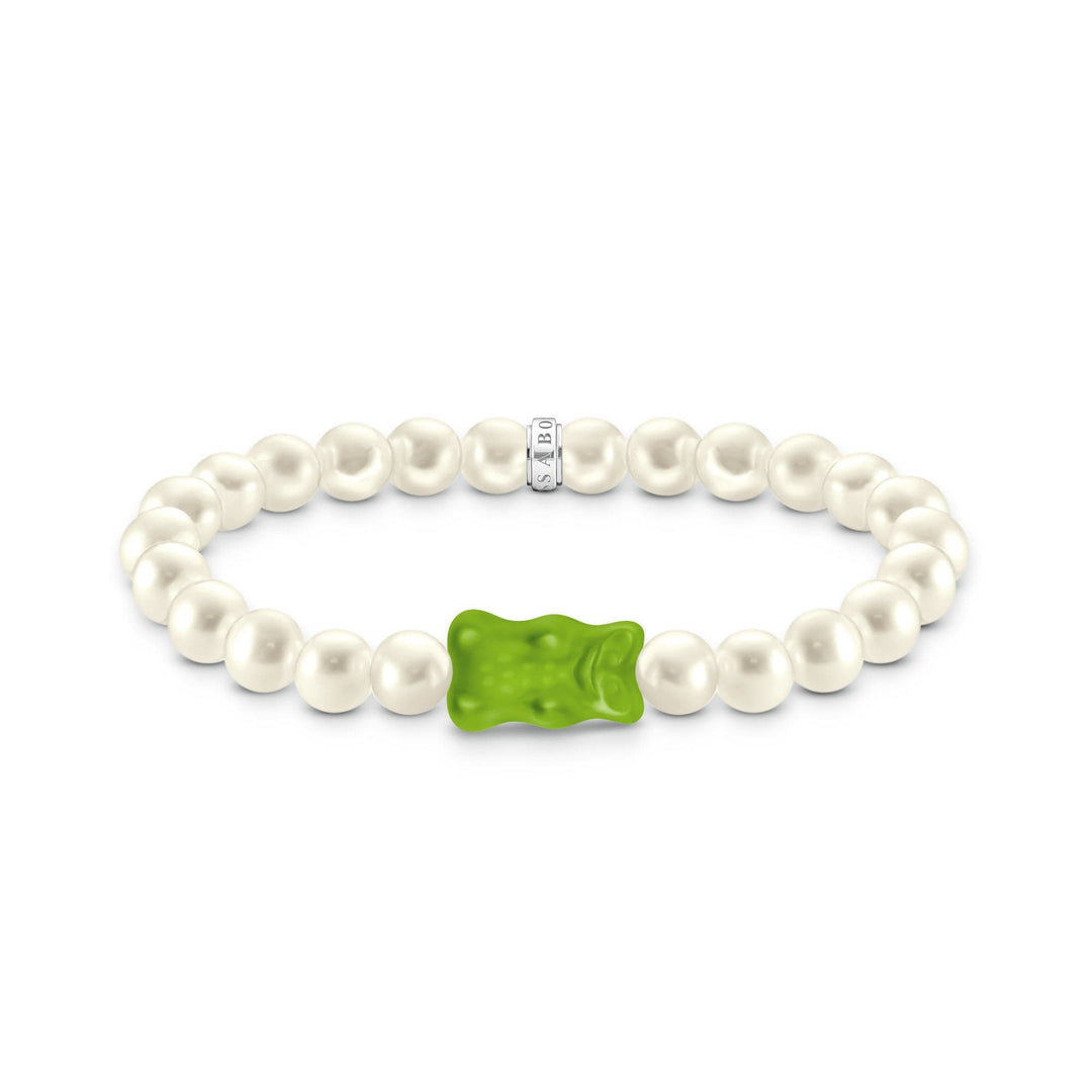 Sterling Silver HARIBO Green Goldbears Pearl Bracelet A2154 - 017 - 6Thomas Sabo Sterling SilverA2154 - 017 - 6 - L15