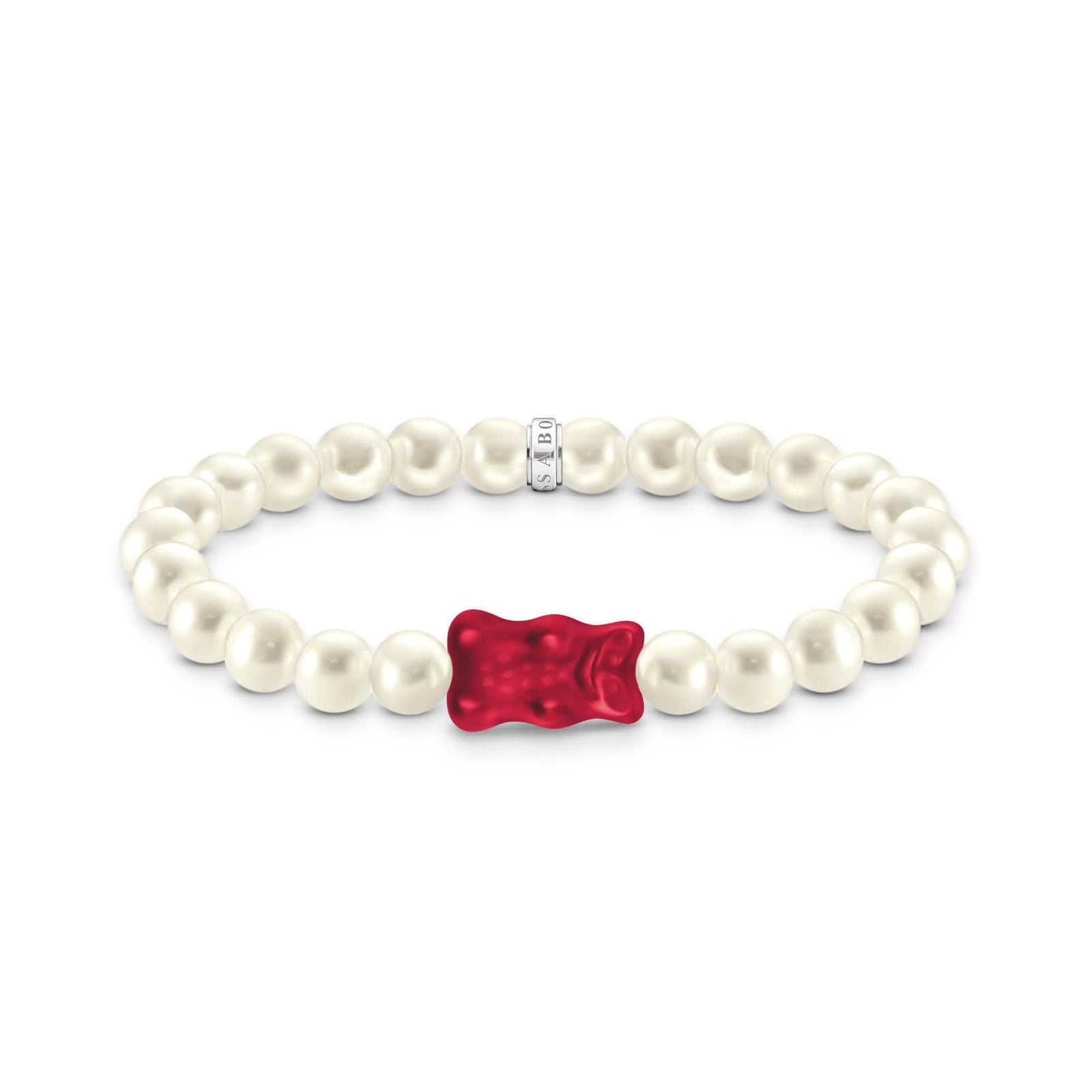 Sterling Silver HARIBO Red Goldbears Pearl Bracelet A2154 - 017 - 10Thomas Sabo Sterling SilverA2154 - 017 - 10 - L15