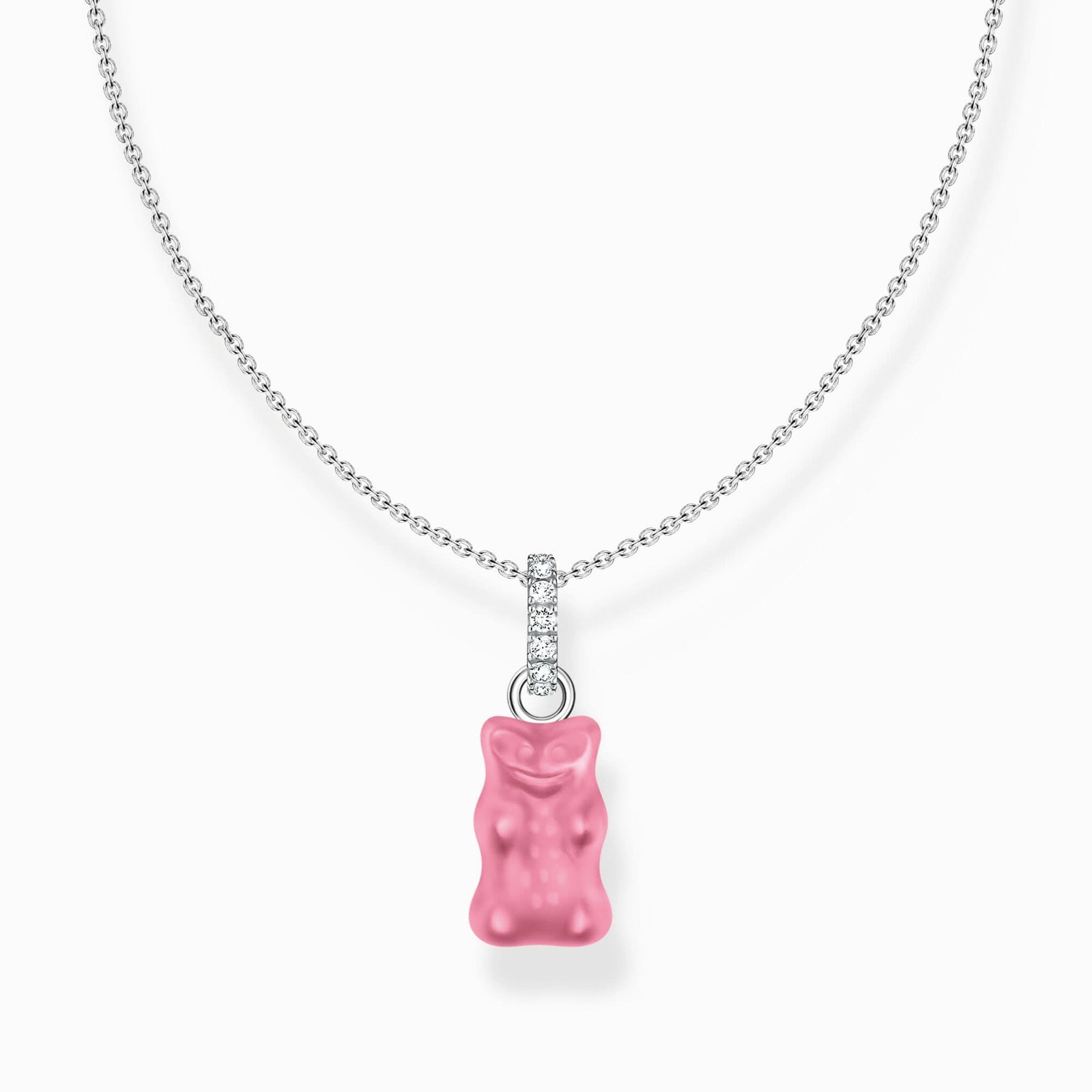 Sterling Silver HARIBO Zirconia Pink Goldbears Necklace KE2209 - 052 - 9Thomas Sabo Sterling SilverKE2209 - 052 - 9 - L45V