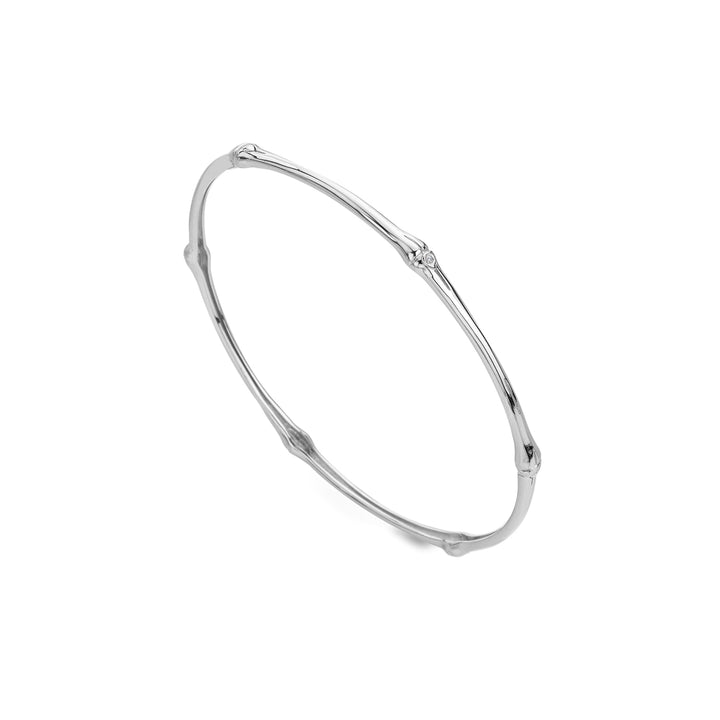 Sterling Silver HD X TG Bamboo Bangle DC200Hot Diamonds x Tasha GhouriDC200