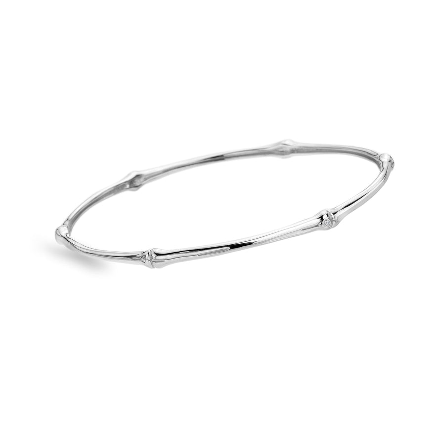 Sterling Silver HD X TG Bamboo Bangle DC200Hot Diamonds x Tasha GhouriDC200