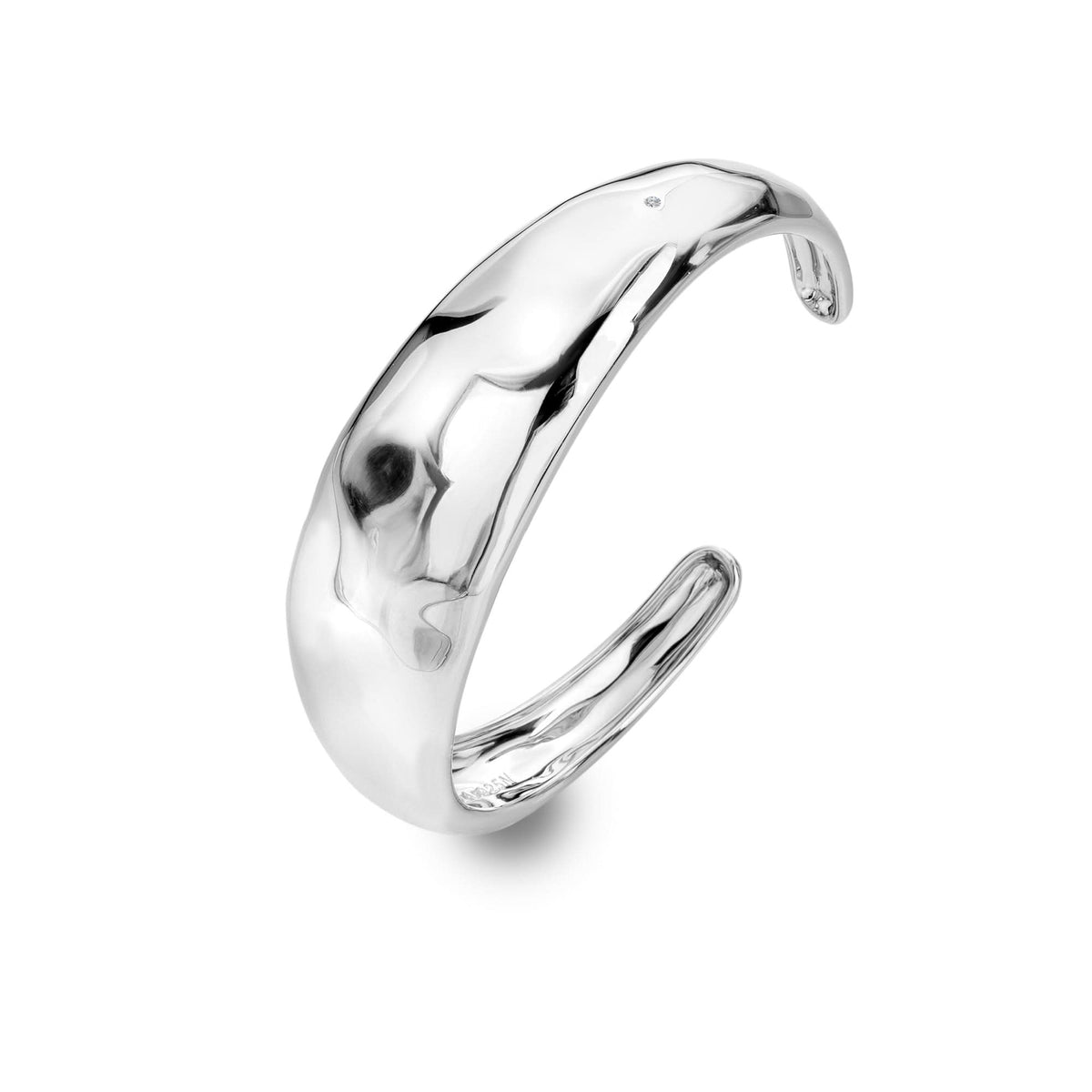 Sterling Silver HD X TG Organic Cuff Bangle DC207Hot Diamonds x Tasha GhouriDC207